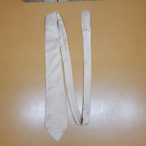 Damon Silk Necktie Beige Textured Italian Fabric Men Formal Business